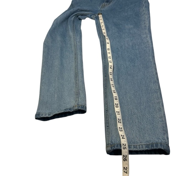 Everlane Med Wash High Waisted Cheeky Cropped Jeans Sz 24 - Picture 8 of 11